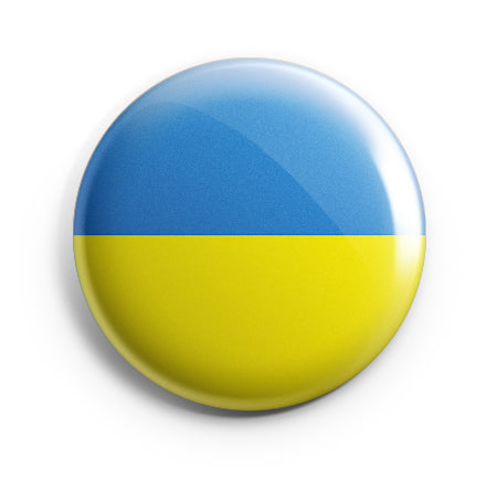 Badge - Pins- Knapp Ukrainas flagga